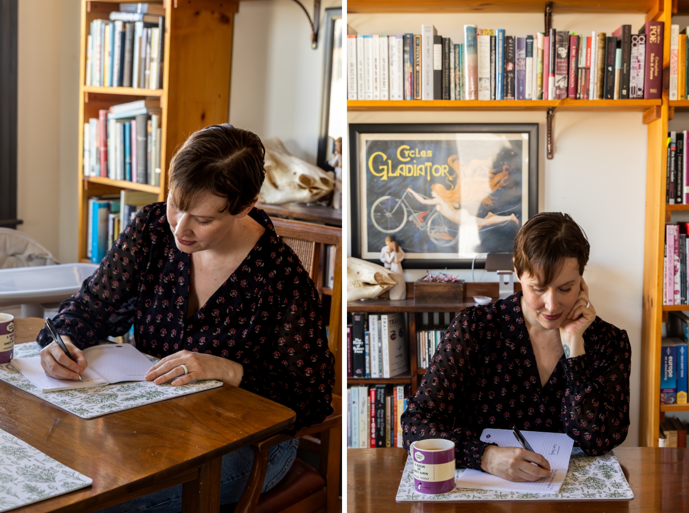 literary at-home branding session by Erin Lafond