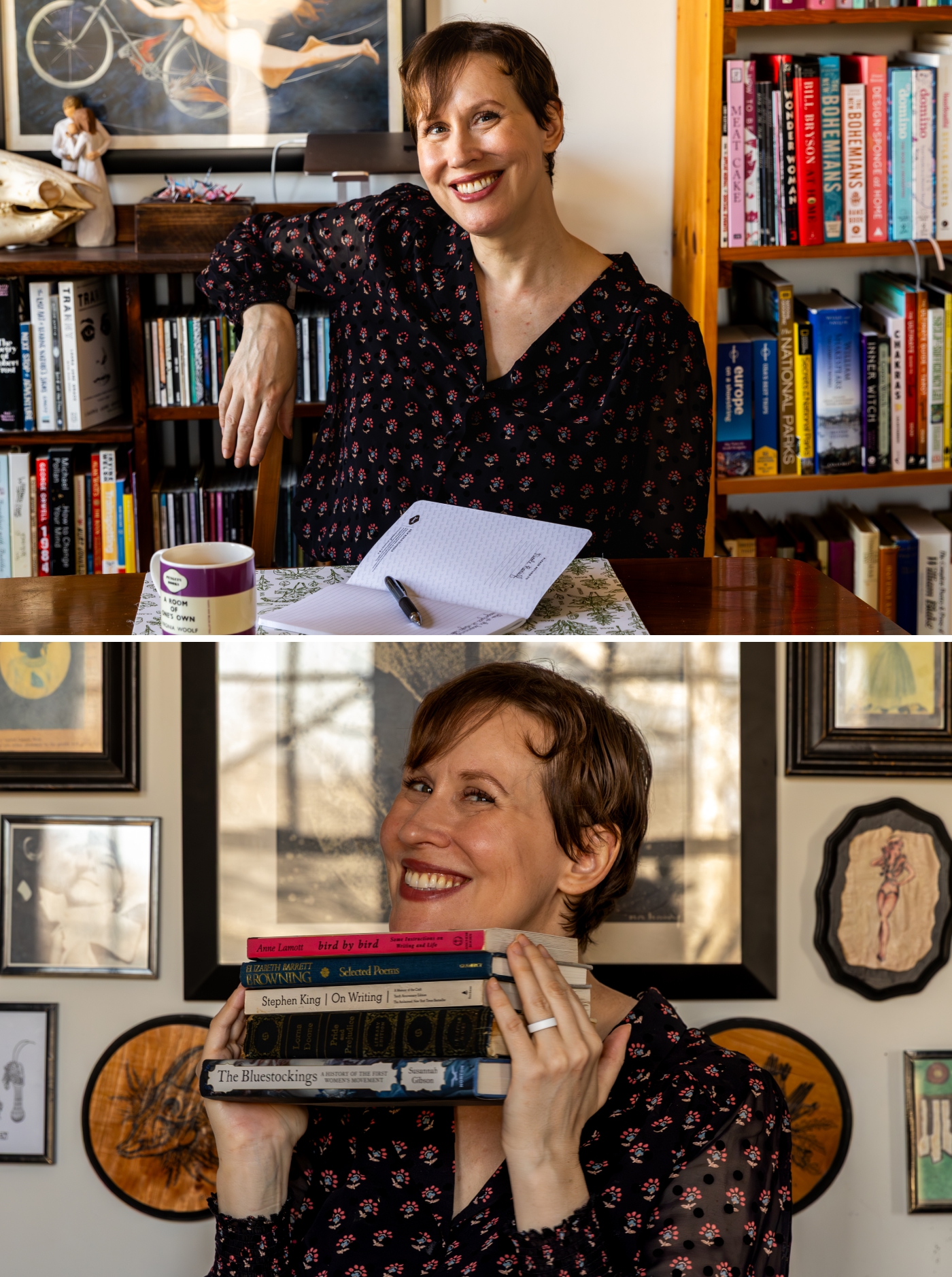 bookish at-home branding session by Erin Lafond